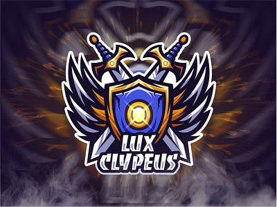 LUX CLYPEUS | Esports Logo branding design esportlogo esports gaming gaming logo illustration logo mascotlogo shield logo sports logo