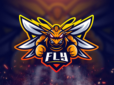 FLY | Esports logo branding design esportlogo esports illustration logo logodesign mascotlogo vector