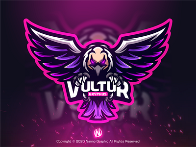 VULTUR GRYPHUS | Esports Logo design eagle logo esportlogo esports illustration logo logodesign mascotlogo vector