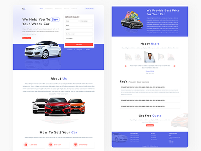 Creby Car Landing Page