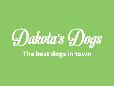 Dakota's Dogs branding logo logo mark wordmark