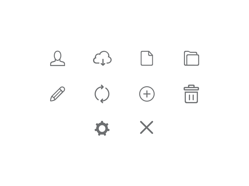 Interface Icons stroke outline icons icon