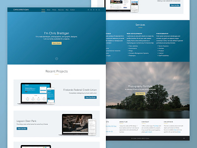 Redesign personal portfolio redesign ui web design website
