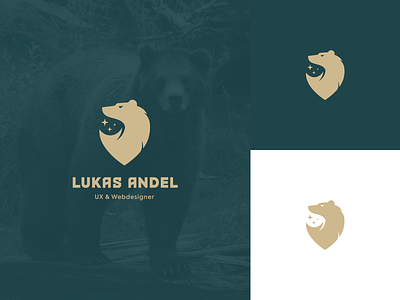 Personal Branding animal bear bold brand branding creative gold green logo logotype luxury minimalist natural nature personal strong ux web webdesigner