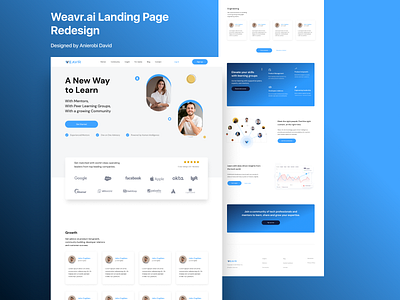 Weavr.ai homepage redesign