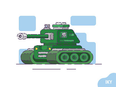 Tank design designer flat design illustration tank vector