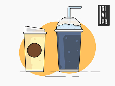 Drink & drink design drink flat design ilustration