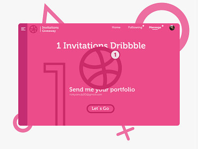 Invitations Dribbble design designer dribbble dribbble invitation dribbble invite dribbble invite giveaway ui ux