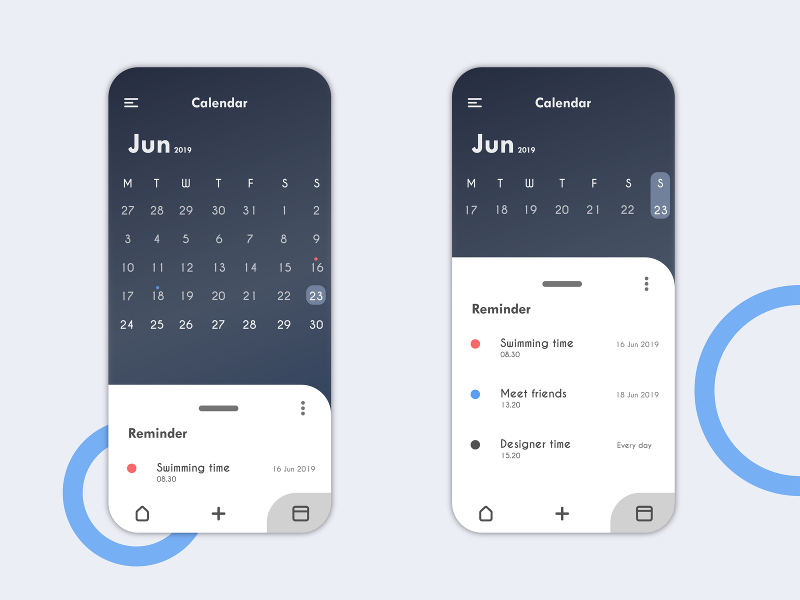 Calendar by Rizky Ainul Prasetio on Dribbble