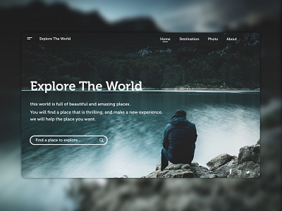 Explore The World app design designer explore explorers ui ux