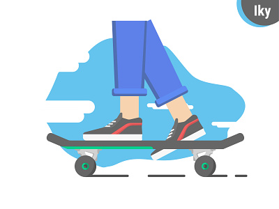 Skate day design designer flat design flat designs illustration skateboard