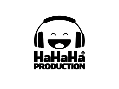 HAHAHA PRODUCTION branding design hahaha illustration logo prduction smiley typography vector