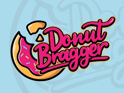 Donut Bragger 3d branding design donut donuts icon illustration logo prduction typography ui vector