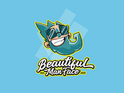 Beautiful Man Face branding design icon illustration logo prduction typography ui ux vector