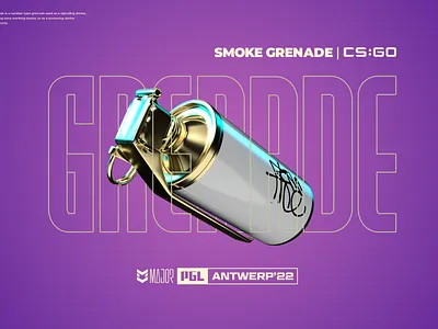 smoke grenade cs:go antwerp major branding design graphic design illustration logo prduction typography ui ux vector