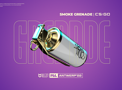smoke grenade cs:go antwerp major branding design graphic design illustration logo prduction typography ui ux vector