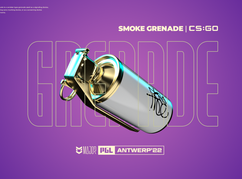 smoke grenade csgo antwerp major by Andrei Pascu on Dribbble