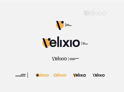 Velixio logo proposal 3d animation branding design graphic design illustration logo motion graphics prduction typography ui ux vector