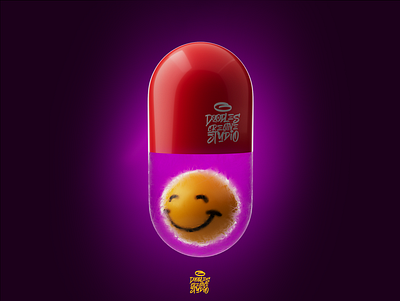 happy pill branding design graphic design illustration logo prduction typography ui ux vector