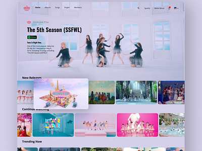 Oh My Girl X Netflix adobe xd design dribbble kpop logo malay