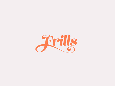 Frills Logo Concept design freelance freelance designer frills graphic design illustrator logo logo art logo concept logo design logo designer logomark logotype rating restaurant company reviews script type typography