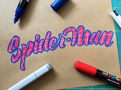 Spider Man Web Lettering