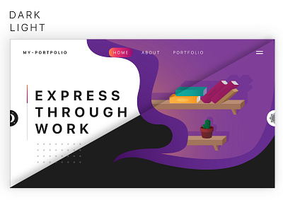 My.Portpolio Dark & Light Mode (Test) design ui vector web