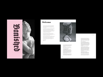 'Banished' Booklet booklet brochure collage dark design feminism illustration opera print print design typography