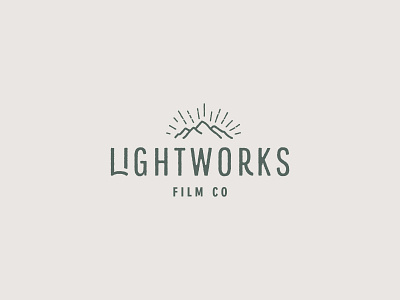 Lightworks Film Co Brand branding design graphic design illustration logo