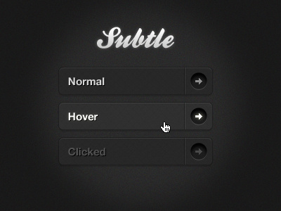 Subtle Buttons buttons icons interface