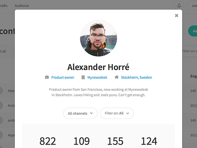 Profile alexander modal mynewsdesk profile profile page
