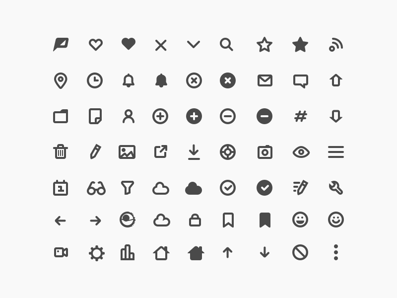 Popicons (Mixed) poptype popicons icons pack solid glyphs icons