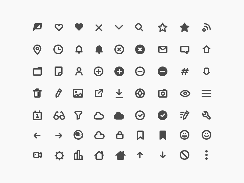 Popicons (Mixed) by Joel Helin for Mynewsdesk on Dribbble