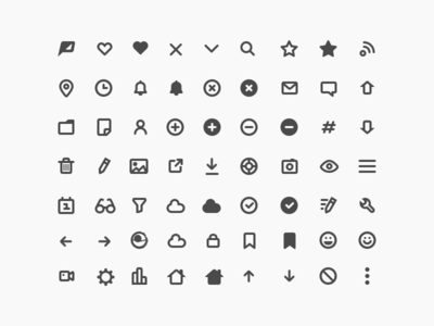 Popicons (Mixed) glyphs icons icons pack popicons poptype solid