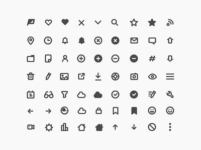 Popicons (Mixed) glyphs icons icons pack popicons poptype solid
