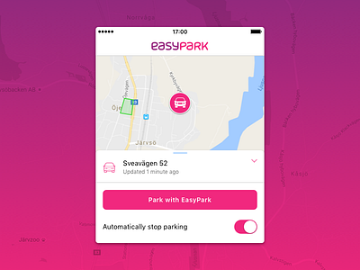 Easypark app branding easypark ios mobile spark telia sense ui ux web