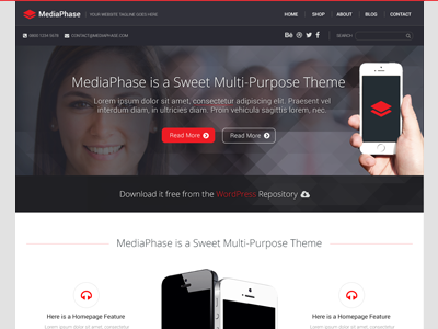 Mediaphase theme wordpress