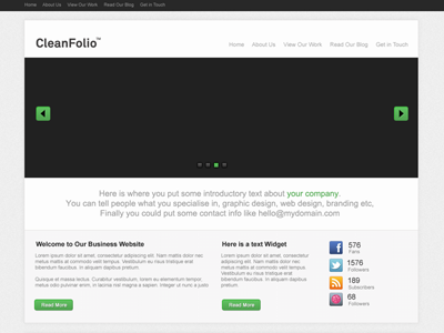 Cleanfolio business theme wordpress