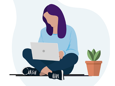 Work From Home Illustrator