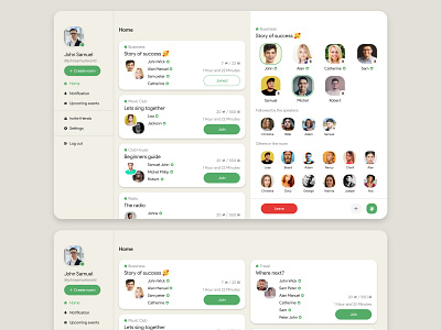 Clubhouse Desktop Concept clean clubhouse concept creative design desktop dribbble minimal revamp ui