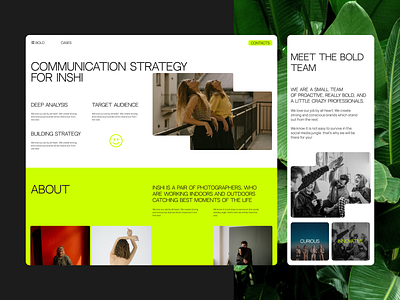 BOLD | website for creative agency