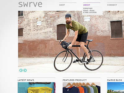 Swrve apparel cycling e commerce website