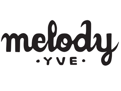 Melody lettering logo design