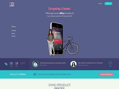 Dropship Center - Landing Page