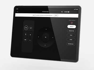 Custom Crestron Design - Apple TV Controls