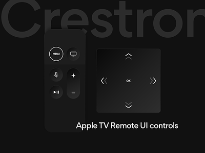 Crestron Apple TV Remote UI Controls