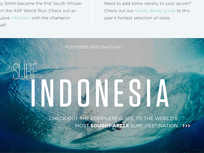 Surf/Travel Side Project v2 background creative design ipad iphone mobile photography surf tungsten typography ui ux