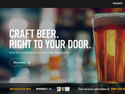 Craft Beer WIP background beer creative design image landing typography ui ux web