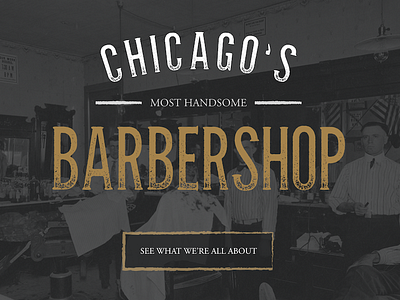 Parlour! barber chicago creative design hipster type typeface typography ui ux vintage web