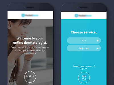 Dermatology App app creative design interface iphone mobile mobile app mobile design ui user interface ux